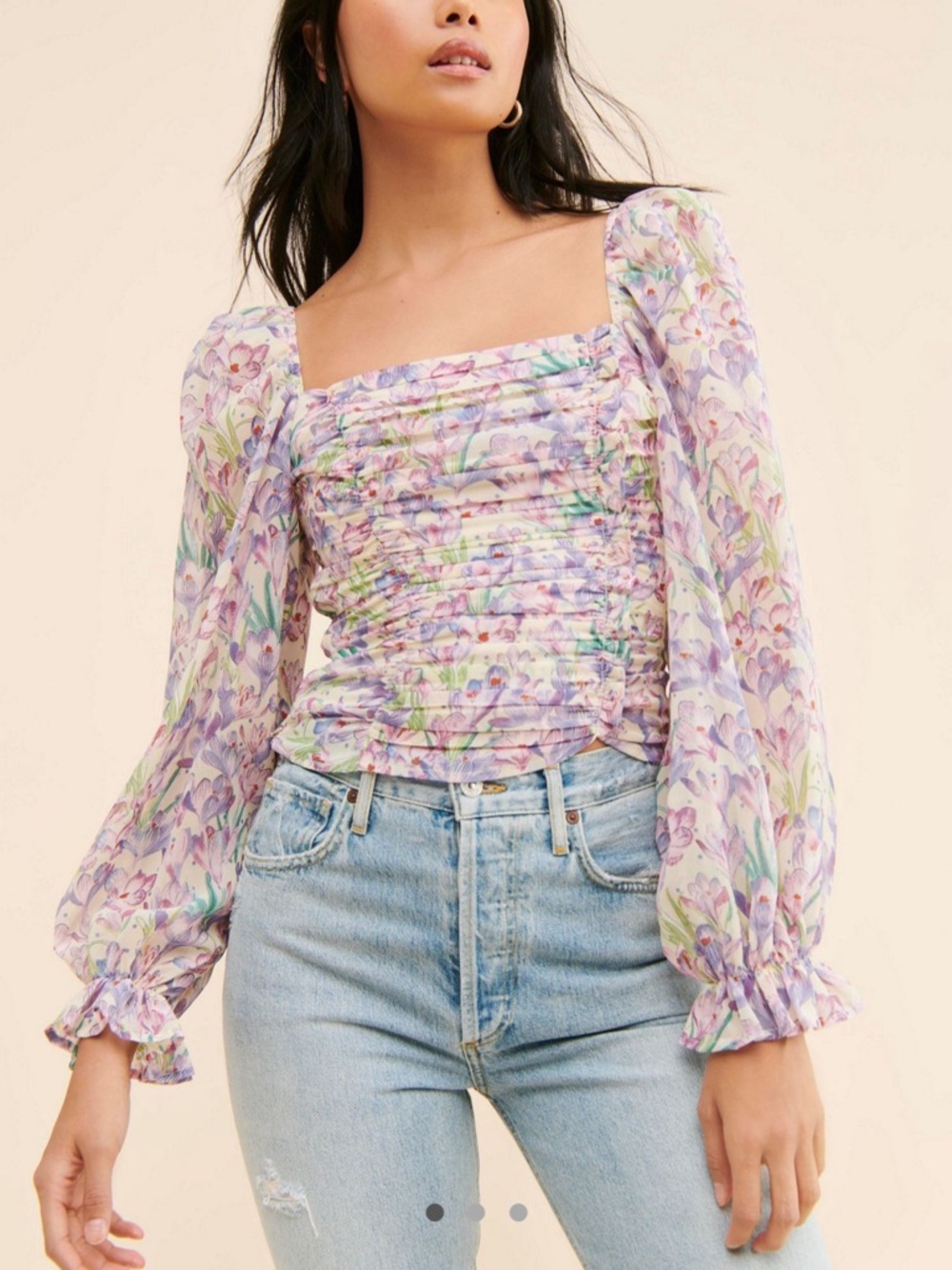 ASTR The Label Tonina Floral Blouse